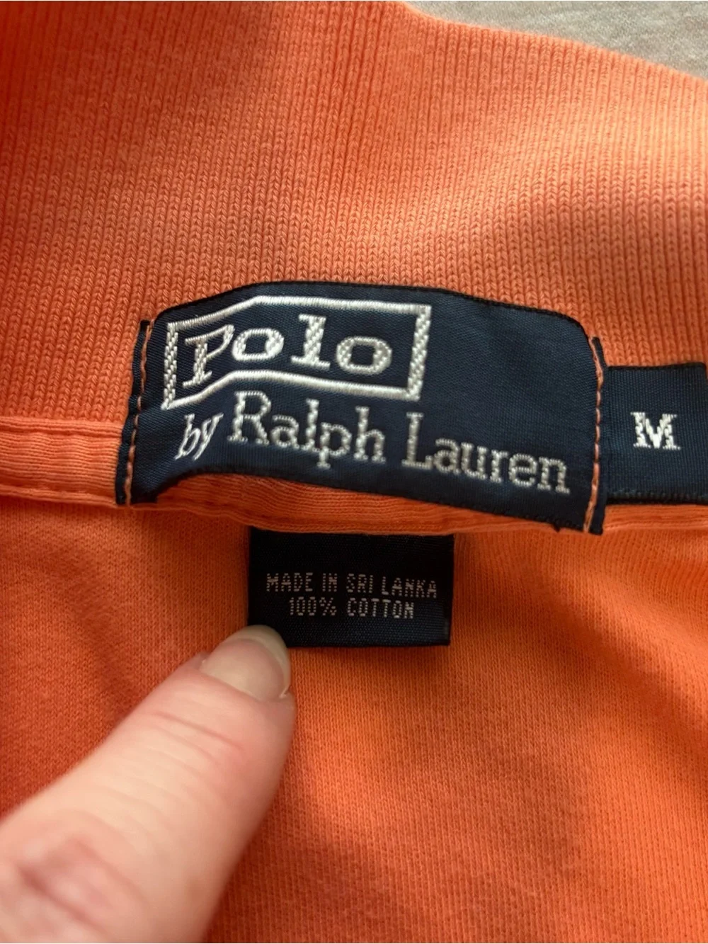 Polo Ralph Lauren Classic Fit Tangerine Orange Polo Shirt Men’s M
